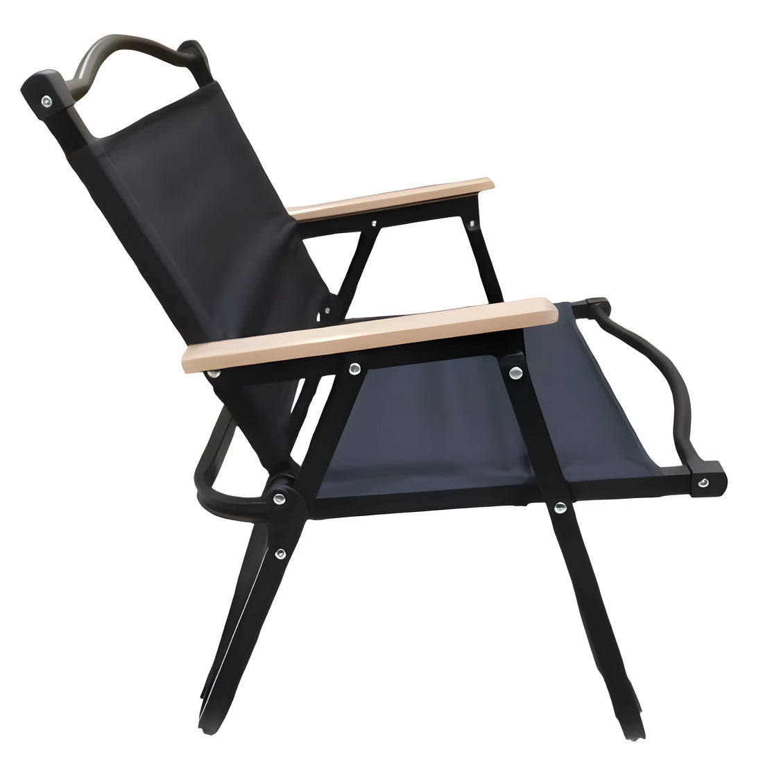 Premium Foldable Chair with Backrest & Armrest (Beige & Black Colors)– Ideal for Elders & Daily Use