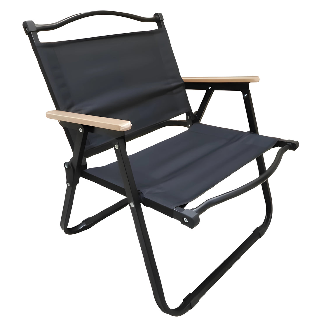 Premium Foldable Chair with Backrest & Armrest (Beige & Black Colors)– Ideal for Elders & Daily Use