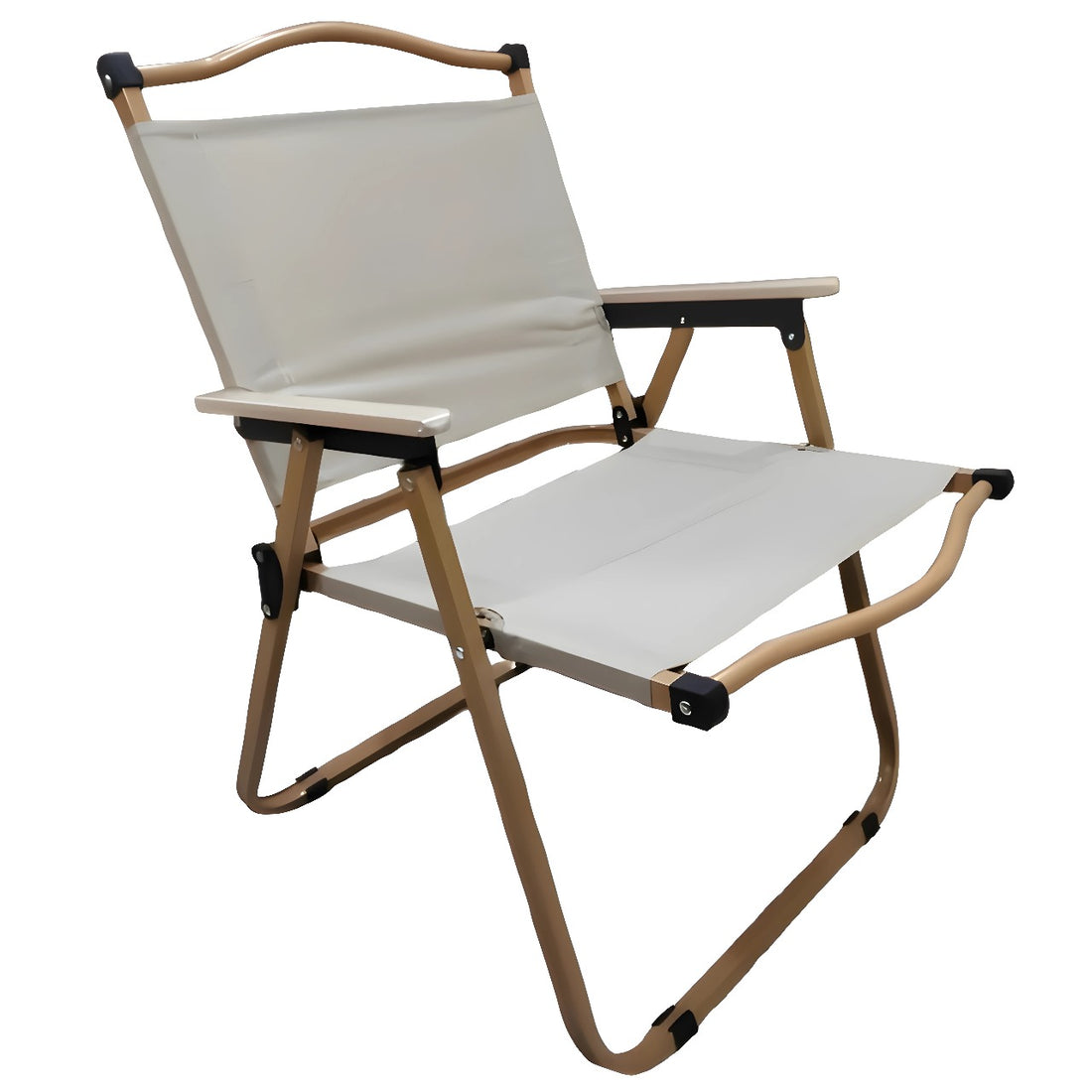 Premium Foldable Chair with Backrest & Armrest (Beige & Black Colors)– Ideal for Elders & Daily Use